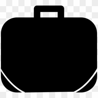 Suitcase With White Lines Design Comments - Briefcase Clipart