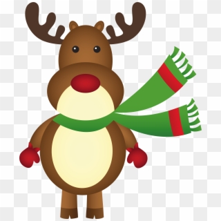 Christmas Rudolph Clip Art - Png Download