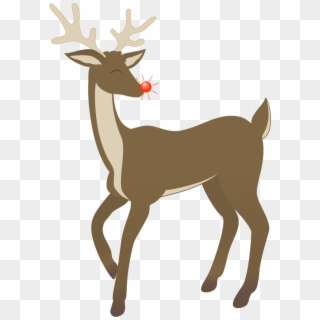 Rudolph Clip Art Free - Rudolph The Reindeer Clipart - Png Download
