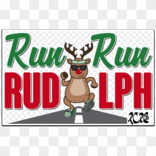 Rudolph Run - Running Rudolph Reindeer Clipart