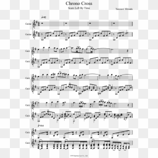 Chrono Cross Scars Of Time Musescore - Sheet Music Clipart