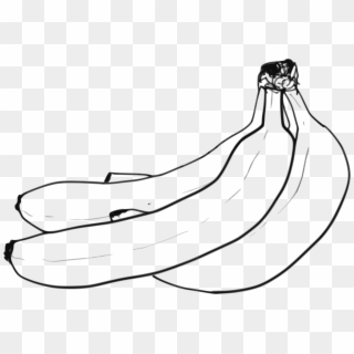 Big Image - Banana Line Art Clipart