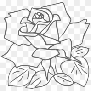 How To Set Use Outline Rose Icon Png Clipart
