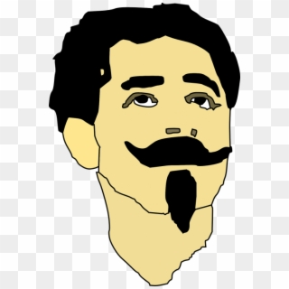 Cartoon Guy With Mustache Clipart