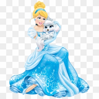 Disney Princess Cinderella With Cute Puppy Transparent - Disney Princess Clipart Transparent - Png Download