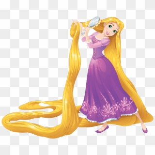 Nuevo Artwork/png En Hd De Rapunzel - Rapunzel Combing Her Hair Clipart