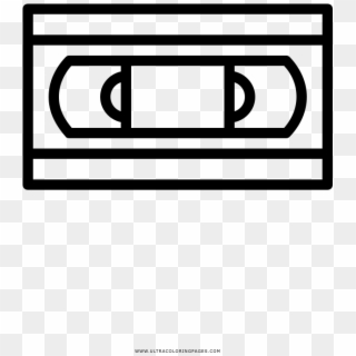 Vhs Tape Coloring Page - Icon Clipart