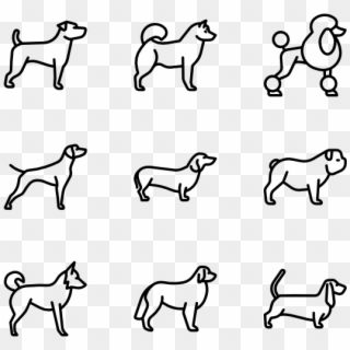 Dog Breeds Fullbody - Dog Breed Icons Clipart