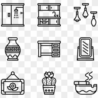 Home Decoration - Learn Icon Vector Clipart