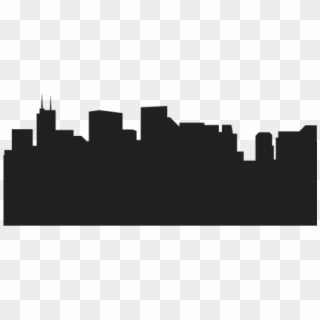 New York City Skyline Outline - Footer Background Image Transparent Clipart