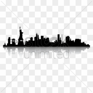 New York Skyline Silhouette Vector Image - Free New York Skyline Silhouette Clipart