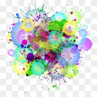Paint-splatter - Watercolor Paint Splatter Background Clipart