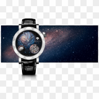 A Graff Men's Gyrograff Universe Watch With Galaxy Clipart
