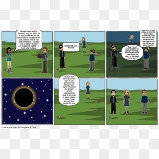 The Solar Eclipse - Cartoon - Png Download
