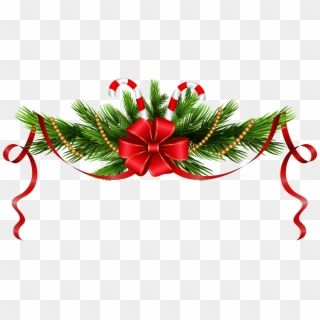 Christmas Pine Branches Decoration Png Clip Art - Christmas Decoration Png Free Transparent Png
