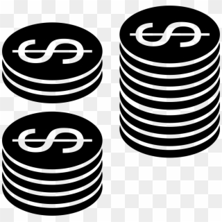 Money Coins Stacks Comments - Stacks Of Coins Icon Clipart
