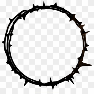 Crown Of Thorns And Crown Png - Circle Clipart