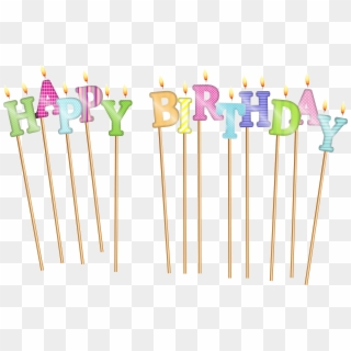Happy Birthday Candles Free Download Transparent Png - Transparent Birthday Candles Png Clipart