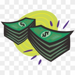 Cash Money Clip Art - Animated Money Stacks - Png Download