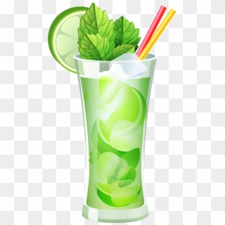 Transparent Mojito Cocktail Png Clipart - Cocktail Clipart Png