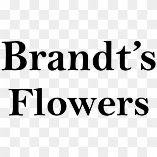 Brandt's Flowers - Calligraphy Clipart