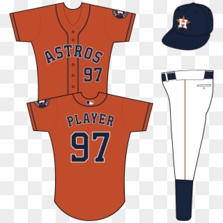 Houston Colt - Houston Astros Orange Uniforms Clipart