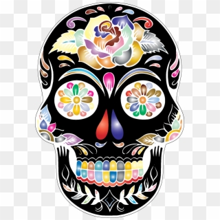 Sugar Skull Clipart Transparent Background - Day Of The Dead Png