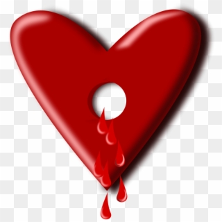 Bullet Hole Clipart Page Png - Heart With A Hole Transparent Png
