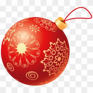 Christmas Red Ball - Christmas Balls Images Png Clipart
