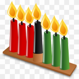 Candleholder, Candle Holder, Candlestick Holder - Kwanzaa Candle Clip Art - Png Download