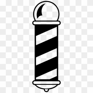 This Free Icons Png Design Of Barber Shop Pole Pluspng - Barber Pole Black And White Clipart