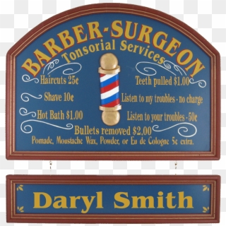 Barber Surgeon Sign And Gift18"x24" - Electric Blue Clipart