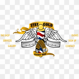 1061 X 492 6 - Stay Gold Barber Shop Clipart