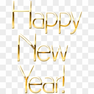 Happy New Year Gold Png Clip Art Image Transparent Png