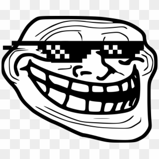 Deal With It Pixel Sunglasses Free Png Image - Troll Face Png Transparent Clipart