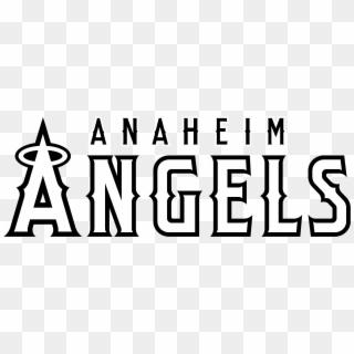 Anaheim Angels Logo Black And White - Calligraphy Clipart