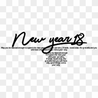 New Year Png - Calligraphy Clipart