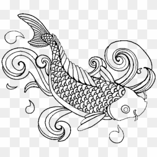 Fish Colouring Pages For Adults Clipart