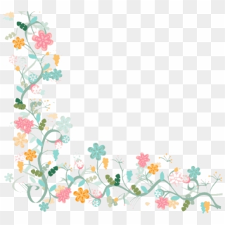 Free Png Download Watercolor Flower Vector Border Png - Flower Border Transparent Background Clipart