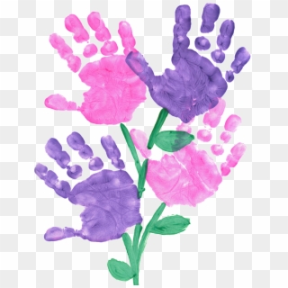 Handprint Flowers Clipart