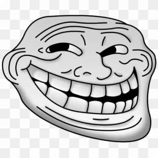 Filled Troll Face - Troll Face Png Clipart