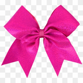 Fuchsia Pink Disco I Love Cheer® Hair Bow Clipart