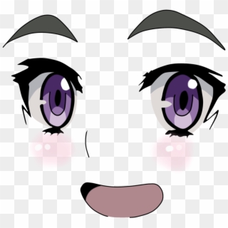 Face Eye Nose Facial Expression Purple Violet Head - Chaika Face Png Clipart