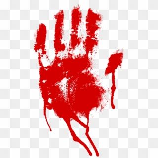 Bloody Handprint - Bloody Handprint Red Clipart