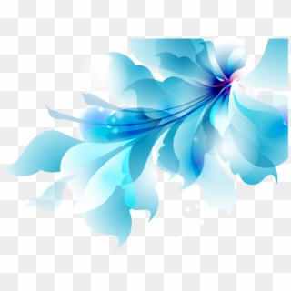 Flower Vector Png Images - Blue Flower Vector Png Clipart