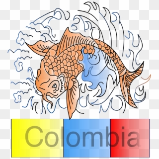 This Free Icons Png Design Of Pez Koi Colombiano , Clipart