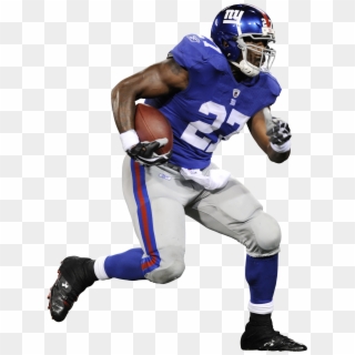 Framed And Signed Photograph Of New York Giants Running - New York Giants Football Players Png Clipart