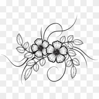 Flowers Vector Png Pinterest - Transparent Flower Drawings Png Clipart