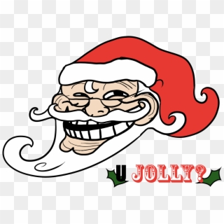 Meme Clipart Troll - Santa Claus Troll Face - Png Download