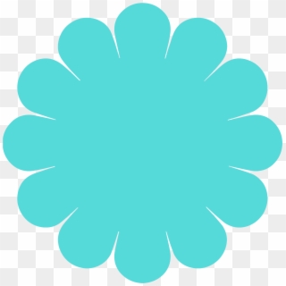 Turquoise Flower Vector Icon - Flower Icon Png Vector Clipart